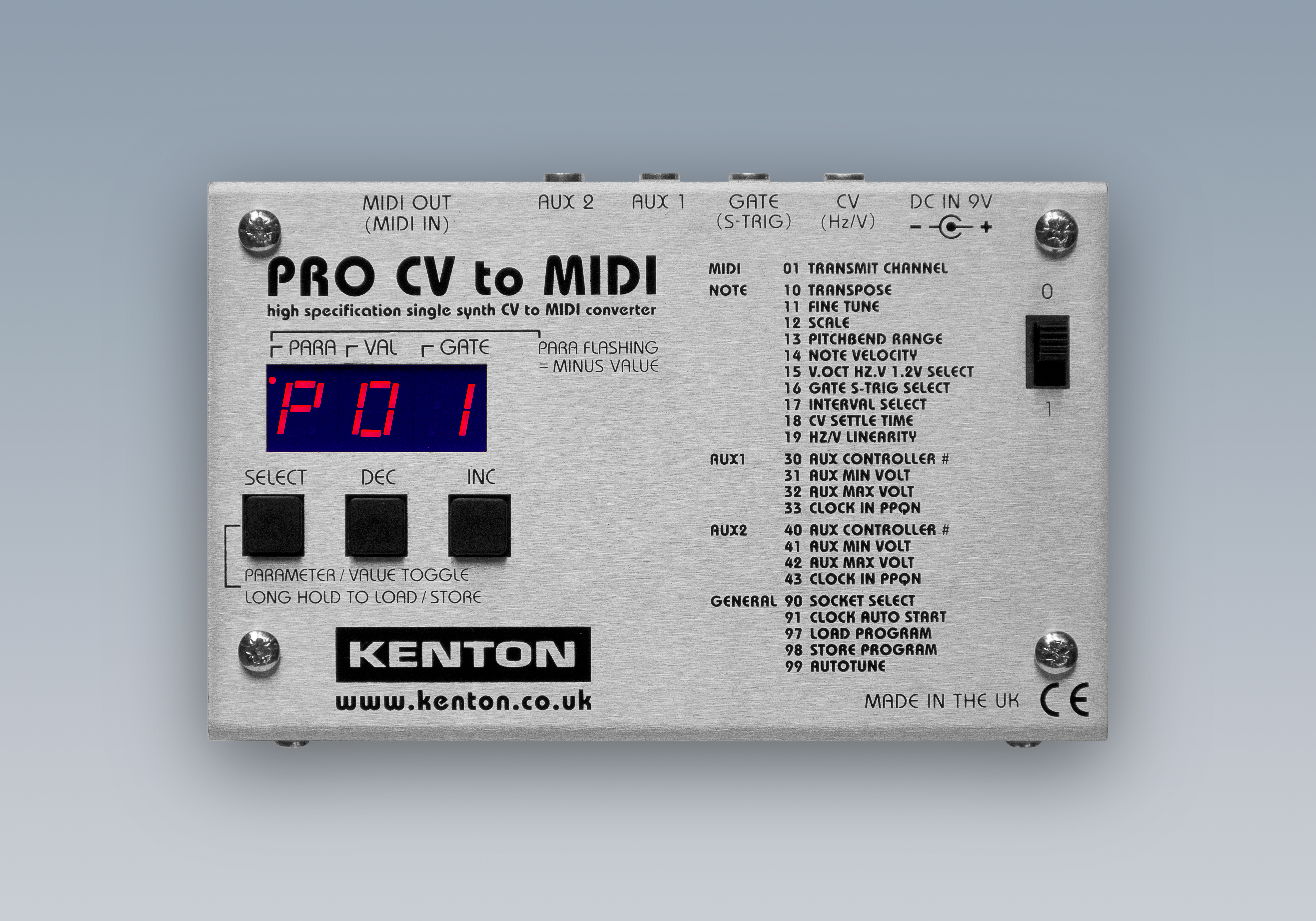 capture the output of any instrument with pro cv to midi