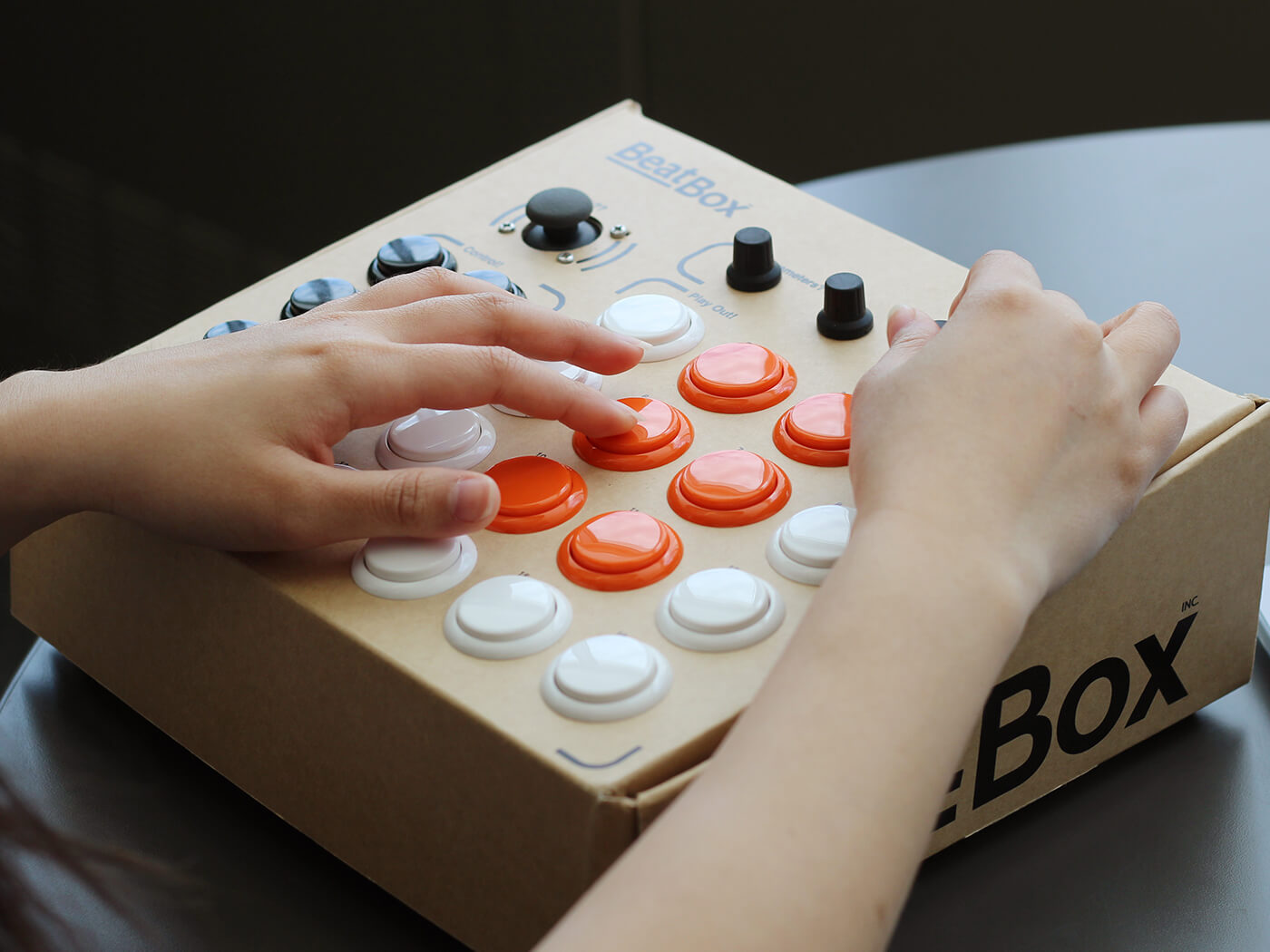 BeatBox is a cardboard drum machine 